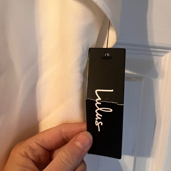 Lulus White One Shoulder Dress - Picture 7 of 7